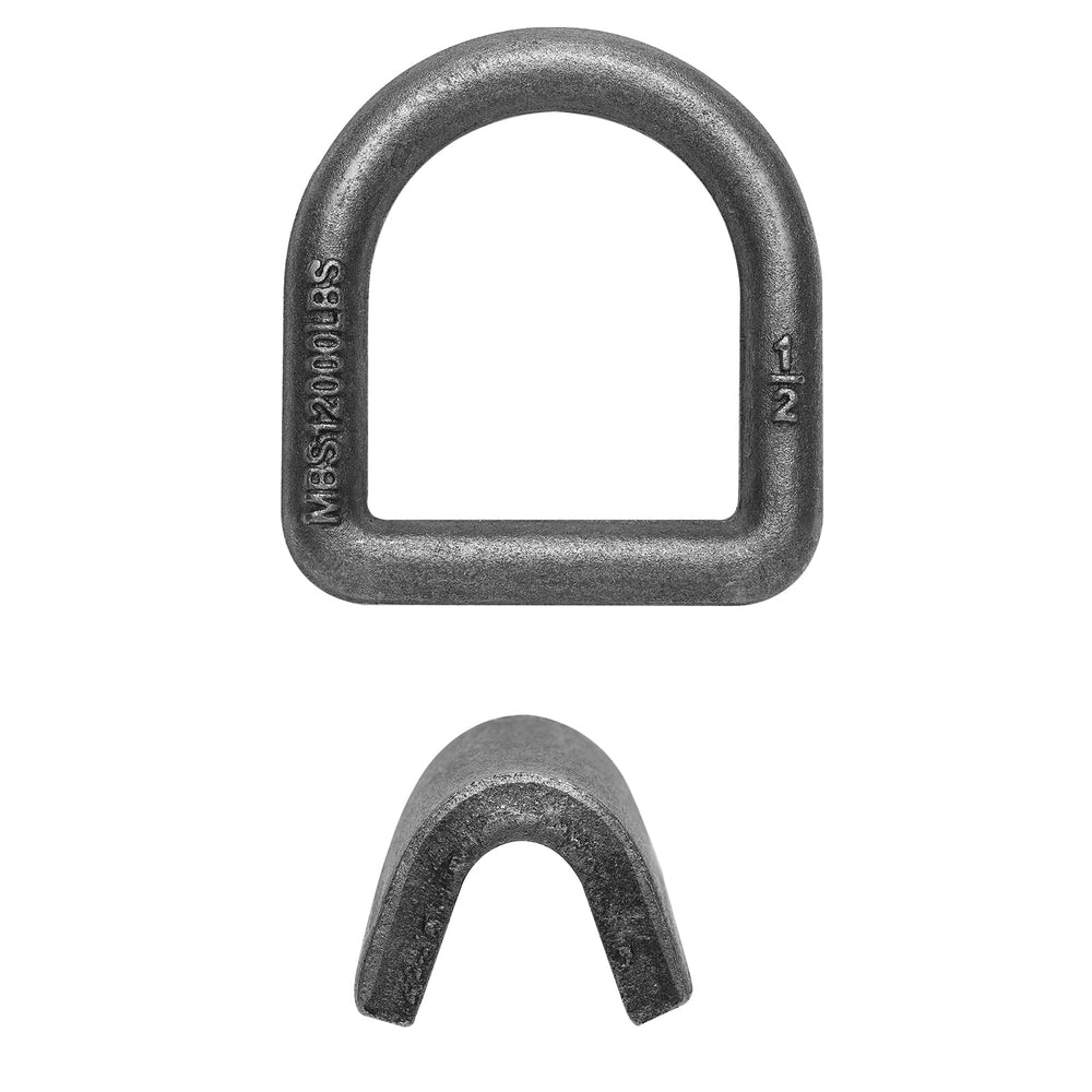 Ywvri weld-on D-ring ready for installation on metal surface