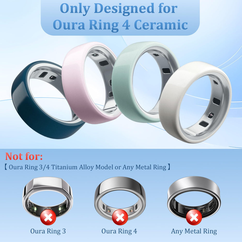 YWXTW Oura Ring 4 ceramic pad showing quick gray mark removal on outer ceramic surface.