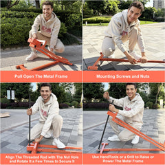 YXFAIRY 6-point safety design distributes weight for secure maintenance