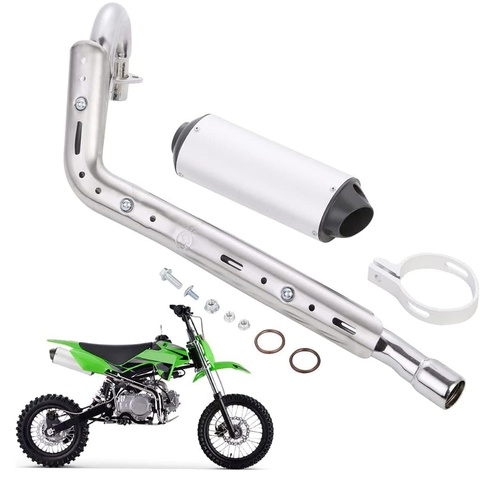 YYCKE 28mm exhaust muffler enhances sound and style on compatible dirt bikes.