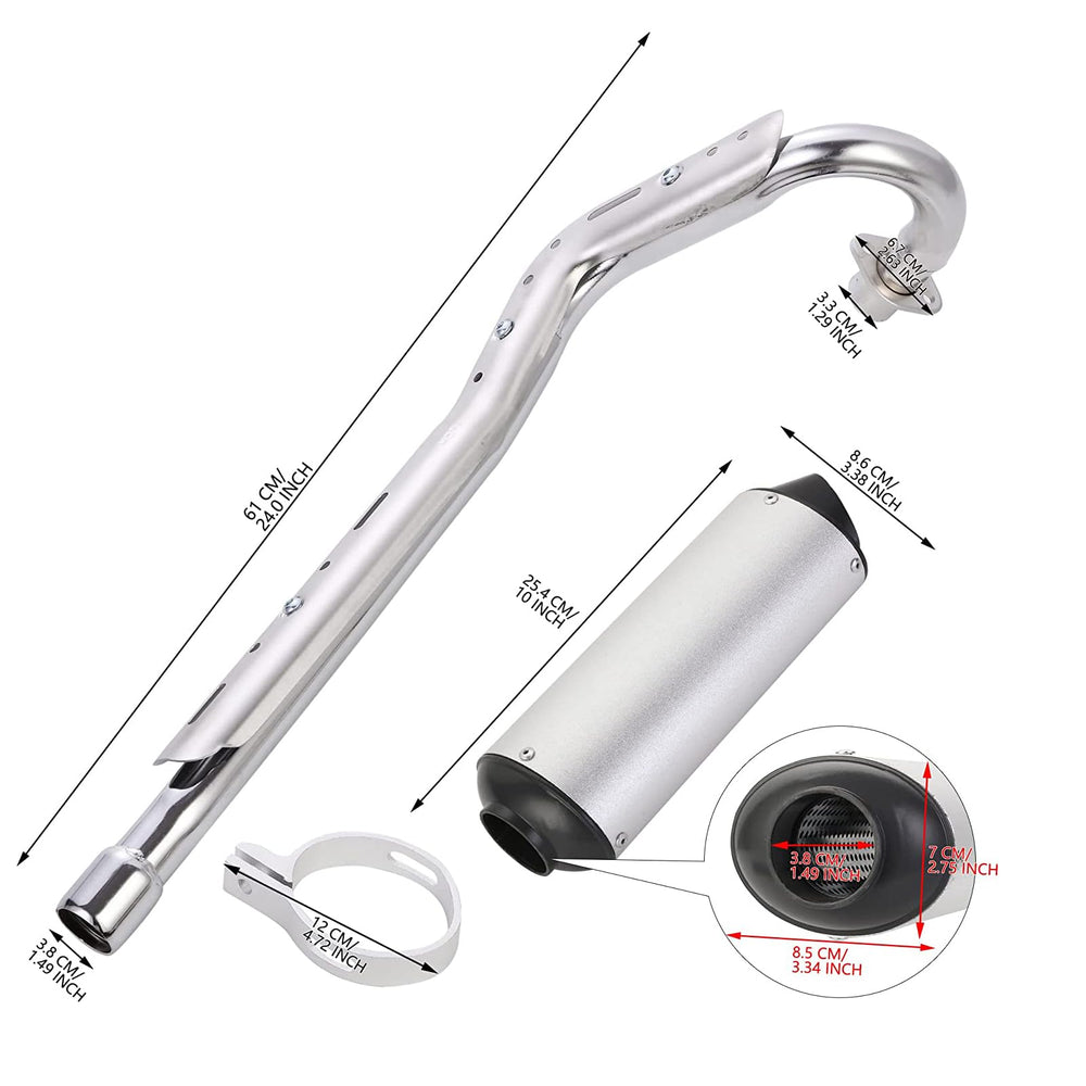 YYCKE exhaust gasket provides extra sealing for stable exhaust flow.