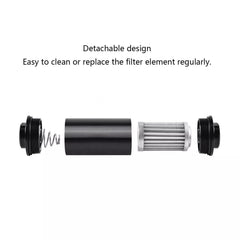 YYSSFM aluminum housing with stainless steel element for durable filtration.