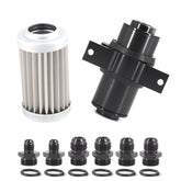 YYSSFM inline fuel filter housing with 10-micron filtration for clean fuel flow.