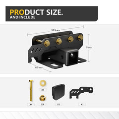 YZONA hitch installation shows quick bolt-on setup for Bronco