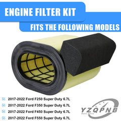 YZQPNB FA1927 air filter helps keep intake air clean for consistent performance.