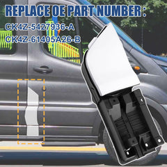 YZQPNB ABS plastic housing provides long-lasting strength for Transit fuel door.
