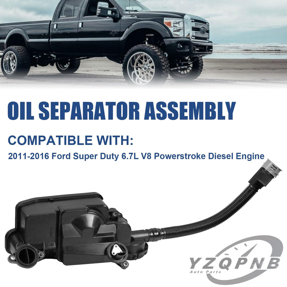 YZQPNB PCV/CCV oil separator compatible with 2011–2016 Super Duty.