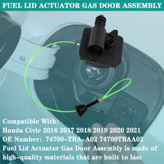YzusGomumu gas door assembly installed for Honda Civic, reliable opening and closing