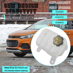 YzusGomumu Chevy Trax 2013-2019 1.8L reservoir supports coolant storage