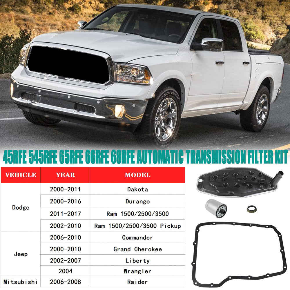 YzusGomumu compatibility guide lists multiple 45RFE/545RFE/65RFE/66RFE/68RFE models.