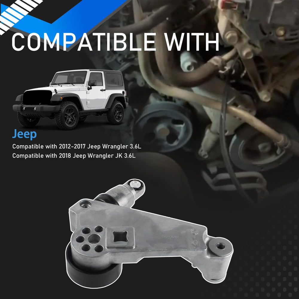 YzusGomumu drive belt kit with tensioner and pulley for Jeep fit