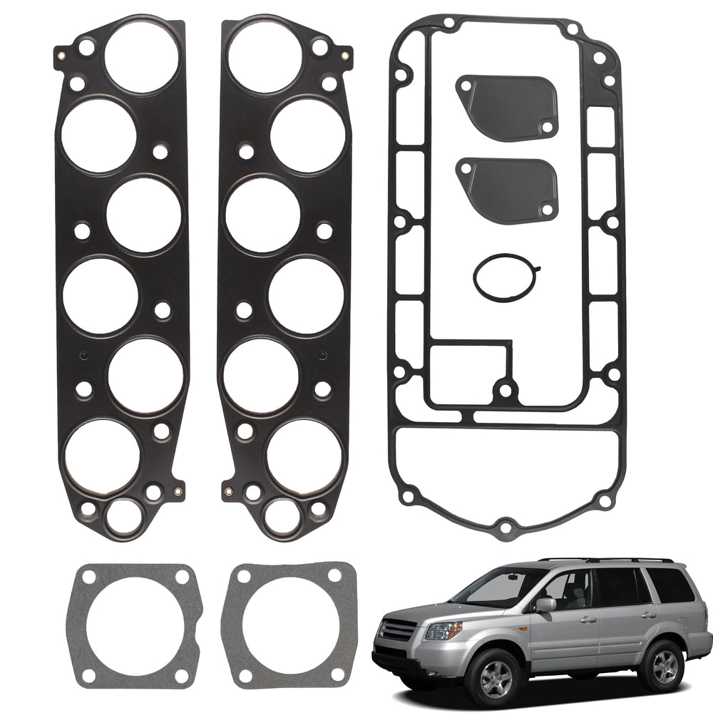 YzusGomumu engine intake manifold gasket front view shows sturdy construction and precise fit.