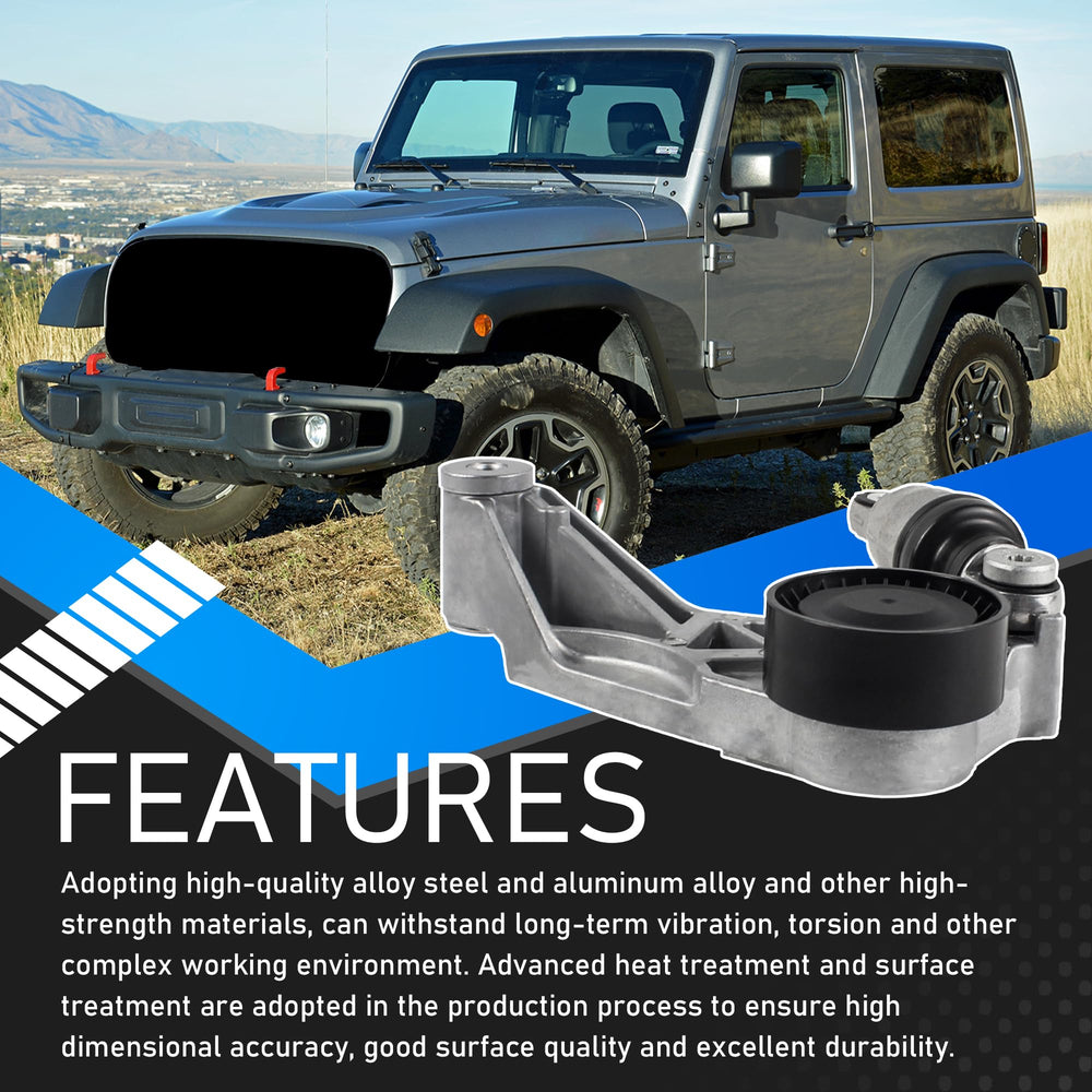 Jeep Wrangler installation with YzusGomumu kit supports belt alignment