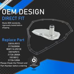 YzusGomumu RE0F11A transmission filter assembly filters debris to extend transmission life.