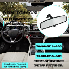 YzusGomumu wide-angle rear-view mirror expands rear visibility for safer lane changes
