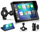 YZW motorcycle CarPlay wireless 5-inch display enabling hands-free navigation on the go