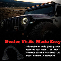 Z Automotive SGW extension cable for RAM TRX — keeps harness reachable.