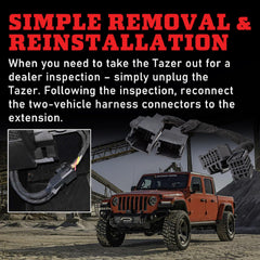 Z Automotive SGW extension cable — simple installation for Tazer systems.