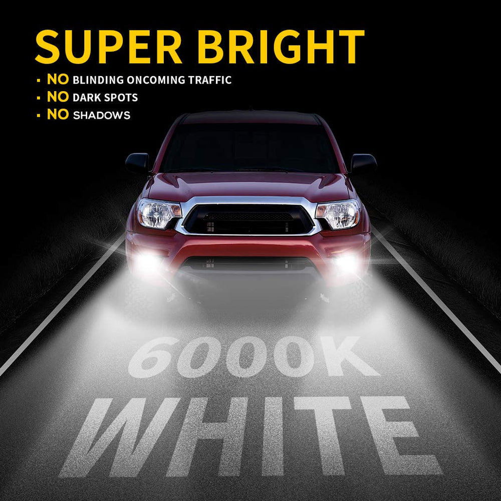 Z-OFFROAD LED fog light lens closeup shows durable IP67 housing and clear lens.
