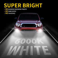 Z-OFFROAD LED fog light lens closeup shows durable IP67 housing and clear lens.