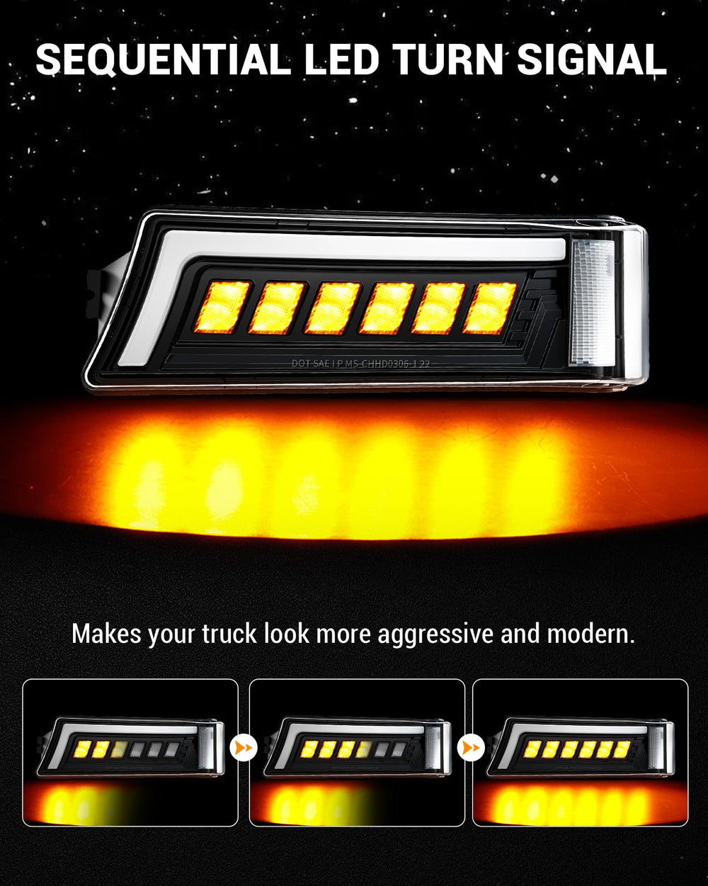 Z-OFFROAD headlights show a clear Z-pattern beam for precise illumination.