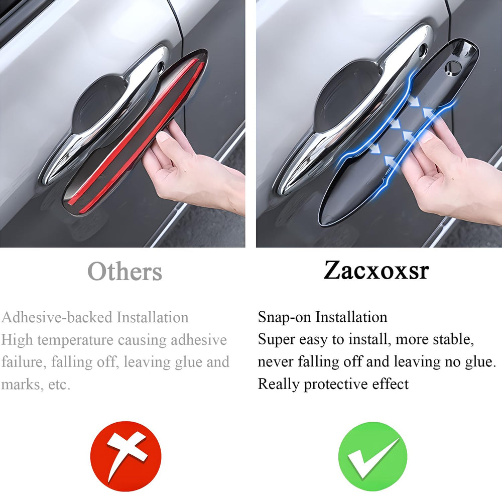 Zacxoxsr door handle cover for Toyota Corolla Cross 2022-2026 front demonstrates seamless fit