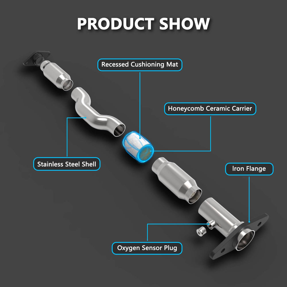 ZAIGANMA catalytic converter metal body detail highlighting corrosion resistance.