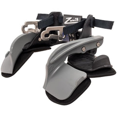 Zamp Z-Tech Series 2A Head and Neck Restraint in black and gray, designed for universal fit, track use