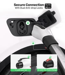 Zanch adapter with double anti-drop locking system for secure connections