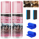 ZannWnm Car Interior Detail Polishing Cleaner 2pc bottles shine dashboards.