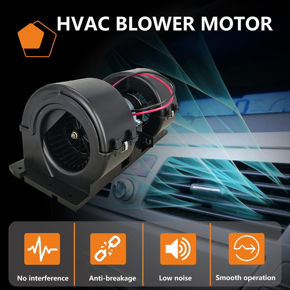 ZANURA blower motor fan assembly installation guide image, easy replacement for 12V systems