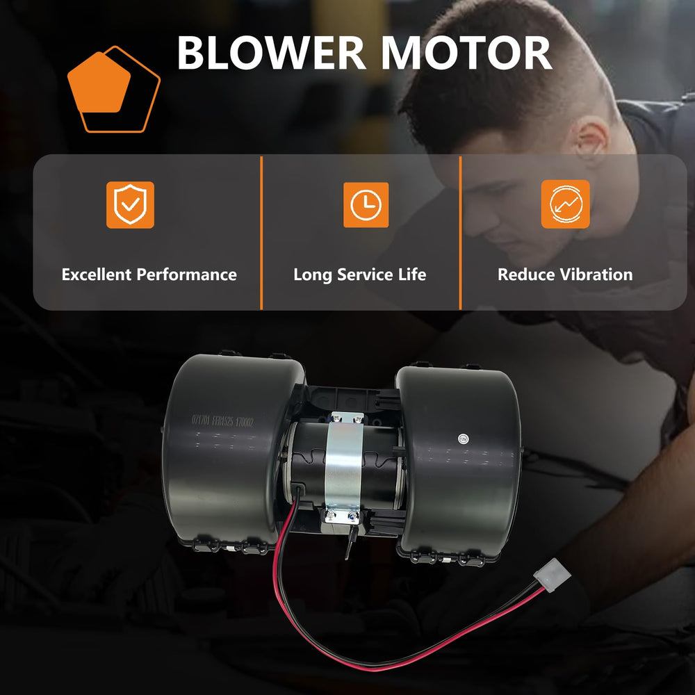 ZANURA blower motor fan assembly side profile, compact under-hood fit