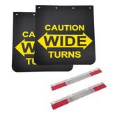 ZANURA mud flaps 24x24 black polymer protect wheels from debris during highway drives