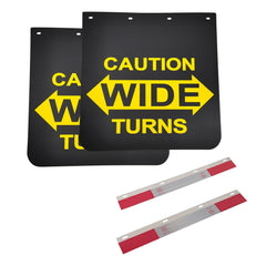 ZANURA mud flaps 24x24 black polymer protect wheels from debris during highway drives