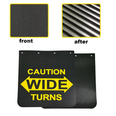 ZANURA warning sign on mud flaps boosts daytime road safety