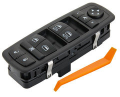 ZAPOSTS Master Power Window Switch with blue backlight for front left driver position.