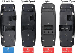 Zaposts driver-side front-left window switch for Chrysler Town & Country reliable operation