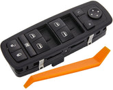 ZAPOSTS power window switch for Dodge Dart with green LED, driver-side upgrade.