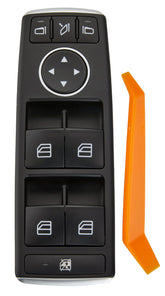 Zaposts driver-side master power window switch for Mercedes-Benz with reliable fingertip control.