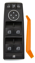 Zaposts driver-side master power window switch for Mercedes-Benz with reliable fingertip control.