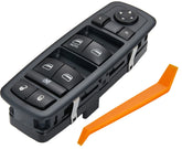 ZAPOSTS power window switch front view showing 8-pin and 13-pin design for precise fit