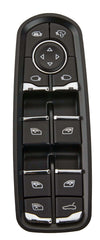 ZAPOSTS Macan power window switch, front view, direct-fit replacement.
