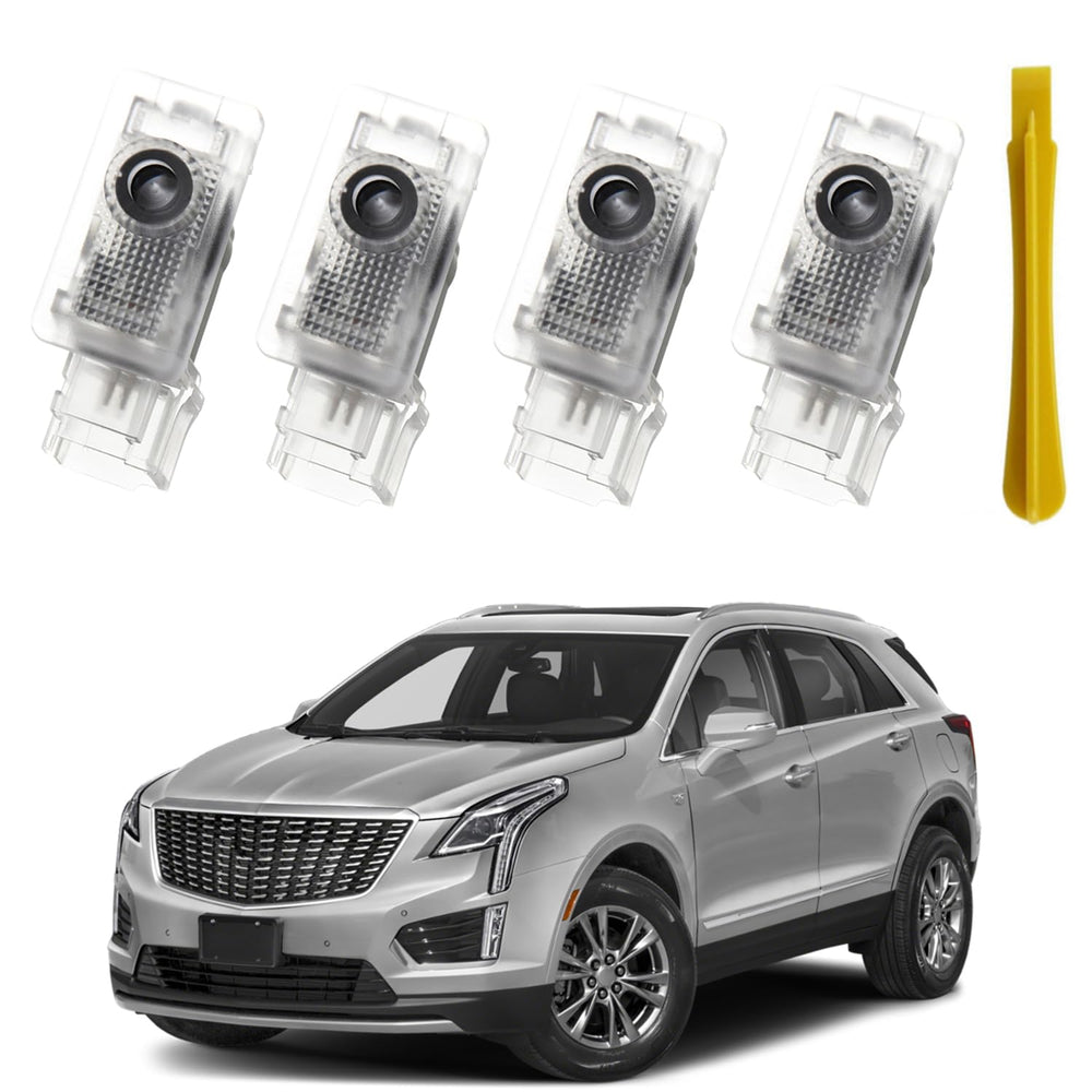 Zasekdge logo projector welcome light for SRX enhances curb appeal and nighttime visibility.