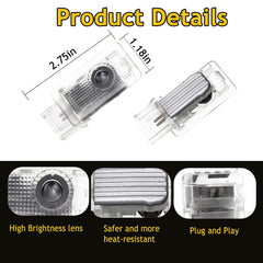 Zasekdge logo projector welcome light for XT4 improves nighttime entry with subtle brand presence.