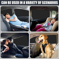 ZATOOTO baby-pet friendly curtains create a calm, private space inside the car.