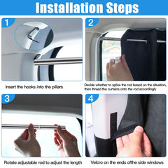 ZATOOTO back window shade ideal for road trips and privacy.