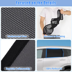 ZATOOTO car shade enhances privacy for babies and pets during camping or road trips.