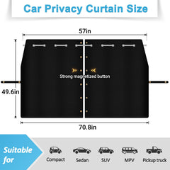 ZATOOTO universal-fit curtain suits sedans, SUVs, and vans