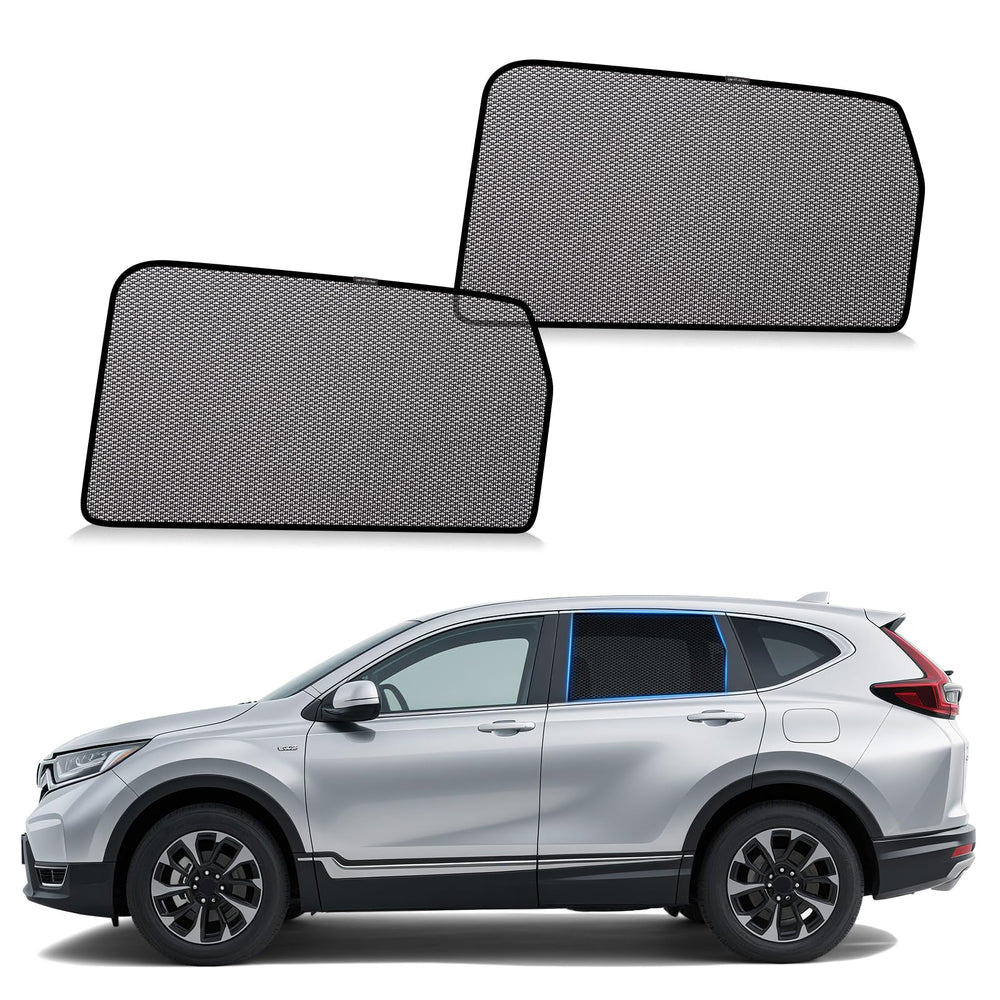 ZATOOTO Honda CR-V rear window shade close-up showing breathable mesh and UV protection