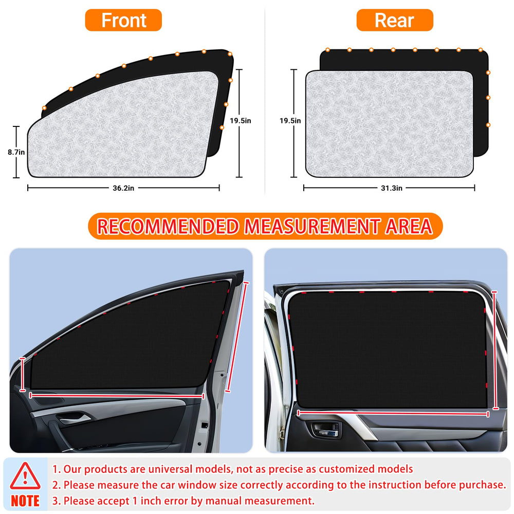 ZATOOTO side window privacy curtain for shade and interior privacy on the go